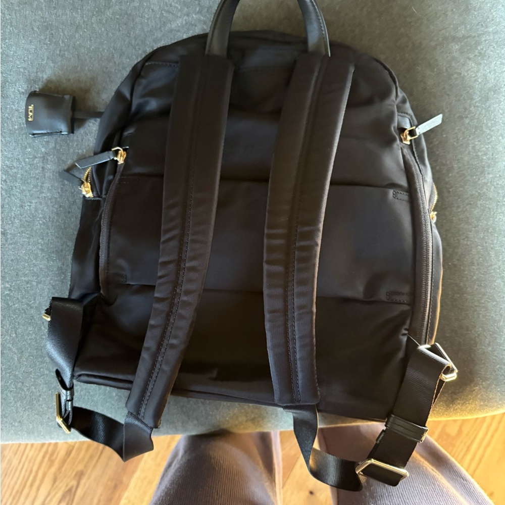 Tumi Black and Gold Backpack - Picture 3 of 3